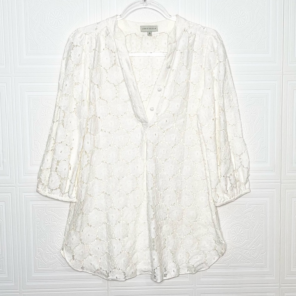 Annie Griffin Lace Tunic Small